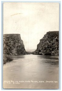 c1910's Alcova Bap And North Platte River Near Casper WY RPPC Photo Postcard