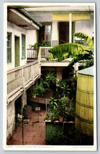 New Orleans Louisiana~Old French Court Yard From Balcony~c1910 Detroit Pub Co PC