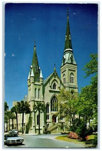 1973 Wesley Monumental United Methodist Church Cars Savannah Georgia GA Postcard