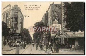 Nogent Postcard Old Place de la Republique Avenue Ledru Rollin TOP