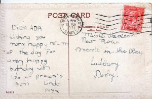 Genealogy Postcard - Family History - Harrison - Sudbury - Derby   Y967