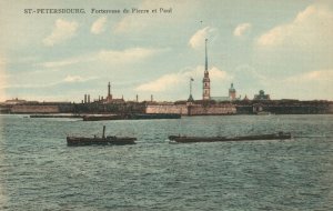 Vintage Postcard Fortresse De Pierre Et Paul Museum Citadel St Petersburg Russia