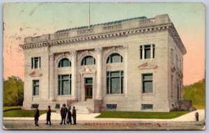 K46/ Danville Kentucky Postcard c1910 Government Building People  58