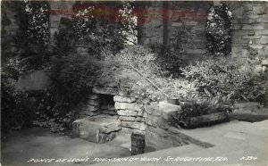 RPPC; Ponce de Leon's Fountain of Youth, St. Augustine FL, K-394 LL Cook
