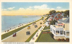 Shore Drive Swampscott to Lynn Massachusetts 1920s postcard