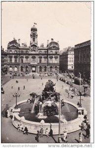 France Lyon Fontaine Bartholdi L'Hotel de Ville Place des Terreaux 1957 ...