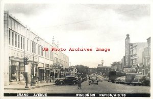 WI, Wisconsin Rapids, Wisconsin, RPPC, Grand Avenue, Woolworth Store,Photo No 18