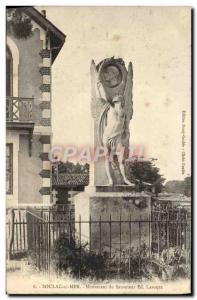 Old Postcard Soulac Sur Mer rescuer Monument Ed laporte