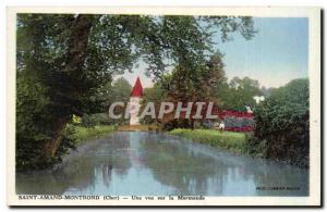 Old Postcard Saint Amand Montrond A view Marmande