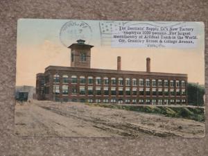 The Dentists` Supply Co`s Factory, York, Pa., 1914, used vintage card