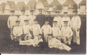 RPPC WWI Navy, Young German Sailors, Cadets?, Unifrom, Hats, 1914-18, Naval