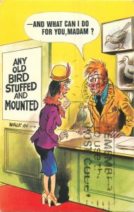 Comic series confused lady illustration Postcard