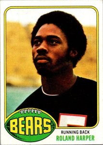 1976 Topps Football Card Roland Harper Chicago Bears sk4206