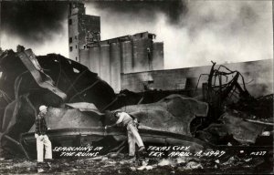 Texas City Texas TX Ruins 1947 Industrial Explosion Disaster Real Photo Postcard