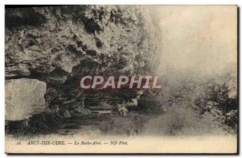 Old Postcard Arcy Sur La Roche Shelter Cury