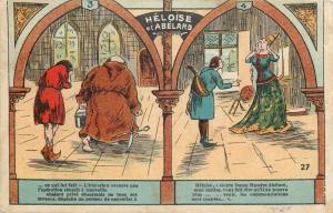 CPA Heloise et Abelard legend vintage postcard France celebrites