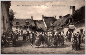 Musee De Quimper France - Une Noce En Bretagne Tableau D'Adolphe Leleux Postcard