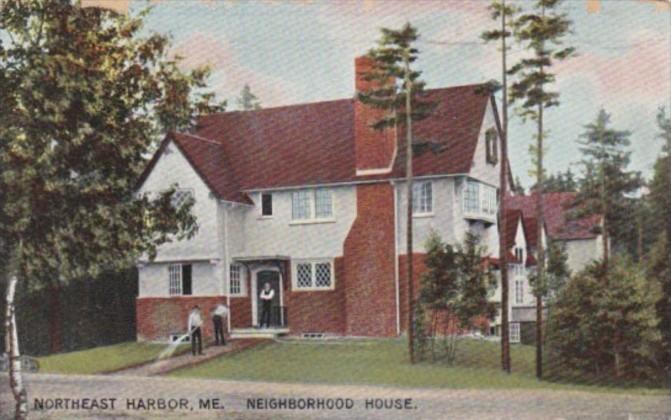 Maine Northeast Harbor The Neighborhood House 1909