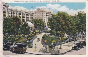 Florida Jacksonville Hemming Park Looking Northeast 1923