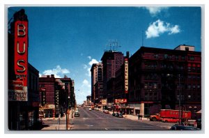 16th Street View Omaha Nebraska NE UNP Chrome Postcard S25