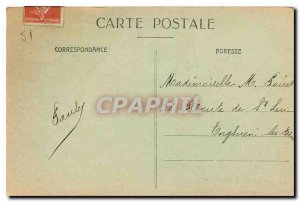 Old Postcard The bombing Epernay in Champagne MarketPlace Hotel Militaria