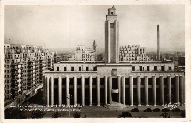 CPA VILLEURBANNE L'Hotel de Ville (614386)