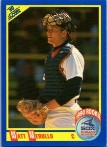 1990 Score Baseball Card Matt Merullo Chicago White Sox sk2552