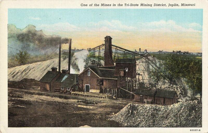 Postcard Mine in Tri State Mining District Joplin Missouri