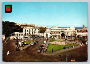 Aerial View Tangier Grand Socco Square Morocco 4x6 Vintage Postcard 0402