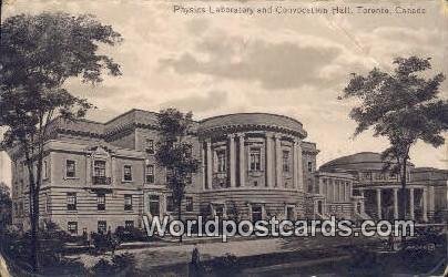 Physics Laboratory & Convocation Hall Toronto Canada 1914 Missing Stamp 