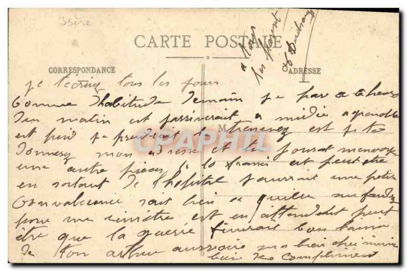 Old Postcard Dauphine Perier road to Col d Ornon