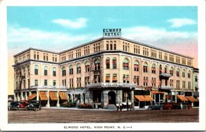 Postcard Elwood Hotel in High Point, North Carolina