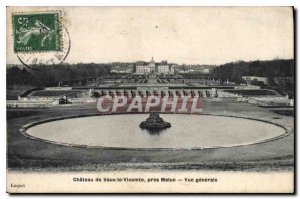 Postcard Old Chateau of Vaux le Vicomte near Melun General view