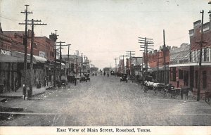 Main Street Bird's Eye View - Rosebud, Texas TX  