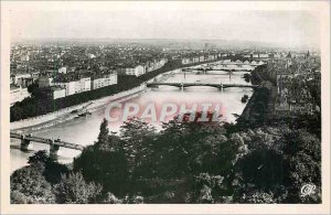 Old Postcard Lyon Rhone Course Bridges St Cliar Morand Lafayette College