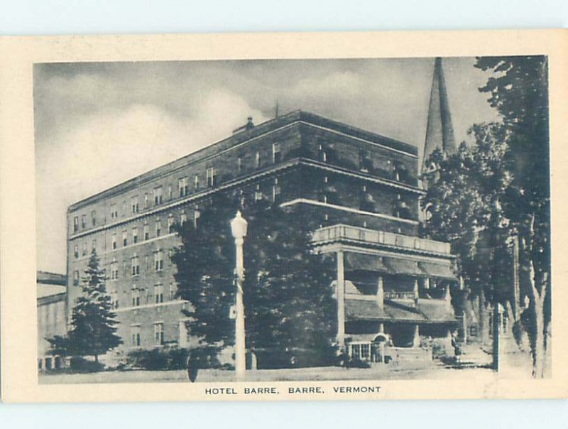 1920's HOTEL SCENE Barre Vermont VT AE2401