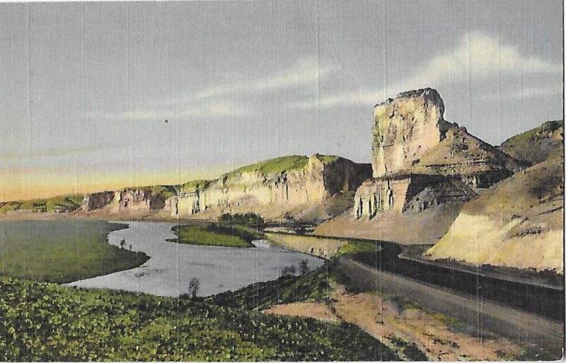 Toll Gate Rock & Palisades Along Green River Green River Wyoming