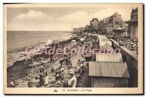 Postcard Old Saint Aubin Beach