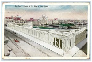 1923 Birds Eye View Stadium College City New York Building New York NY Postcard