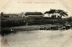 CPA AK INDOCHINA Thai-Nguyen Casernes et Rives du Song-Cau VIETNAM (958876)