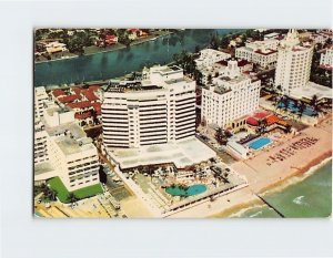 Postcard Ocean Front Hotel On The Gold Coast, At Miami Beach, Florida