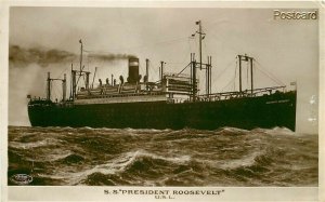 Steamer, S.S. President Roosevelt, K.Eden, RPPC