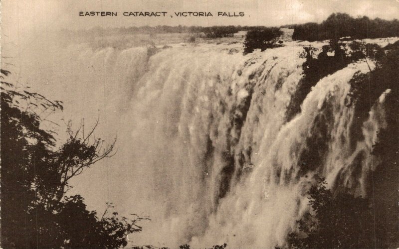 Zambia Eastern Cataract Victoria Falls Vintage Postcard 08.64