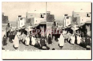 Morocco Tangier Old Postcard High Street
