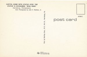 Statue Miss Penn on State Captiol Dome - Harrisburg PA, Pennsylvania