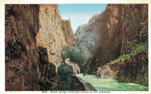 USA Royal Gorge Colorado Canon of the Arkansas Cañon City Vintage Postcard 02.04