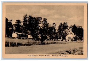 c1910's The Maples Waterloo Quebec Canada Cabins And Restaurant Antique Postcard