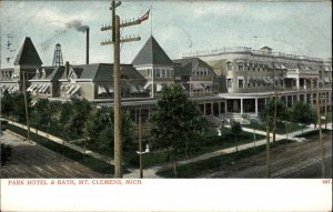 Mt Clemens Michigan MI Park Hotel c1910 Vintage Postcard