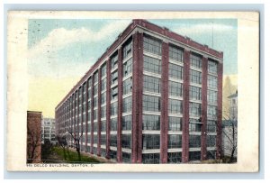 c1910's View Of Delco Building Dayton Ohio OH Posted Antique Postcard