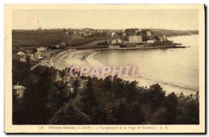 Old Postcard Perros Guirec Vue Generale De La Plage De Trestraou